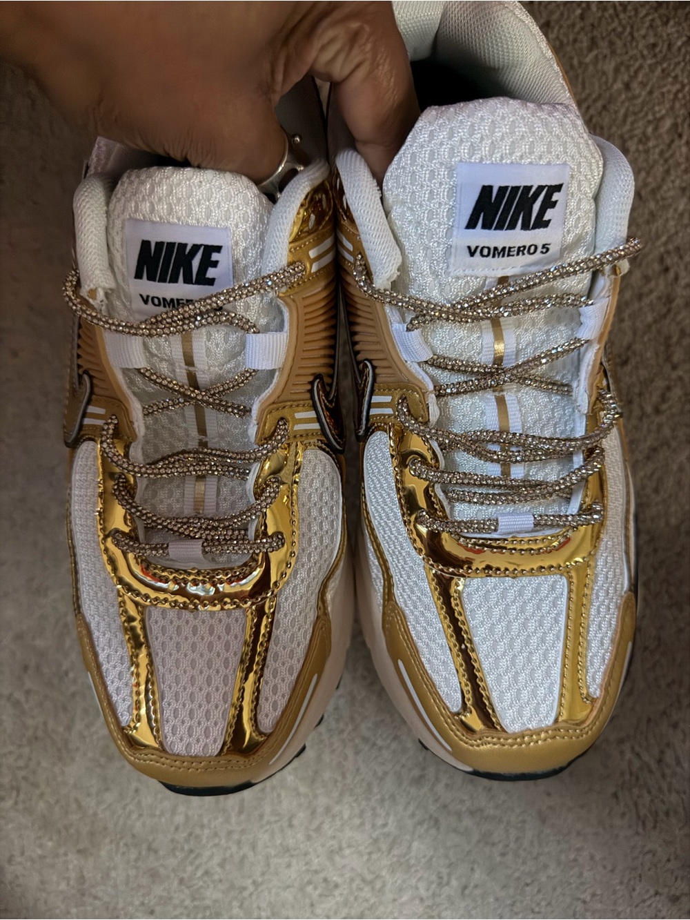 Gold Nike Vomeros - Picture 2 of 2